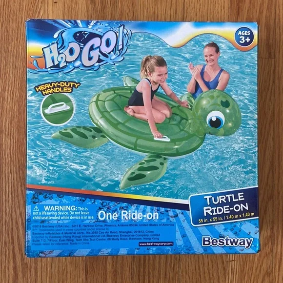 H2O Go Turtle Ride On Kids Tube - Picture 2 of 6